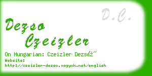 dezso czeizler business card